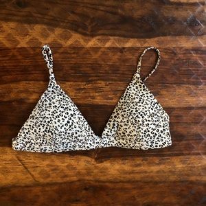 Leopard bikini top